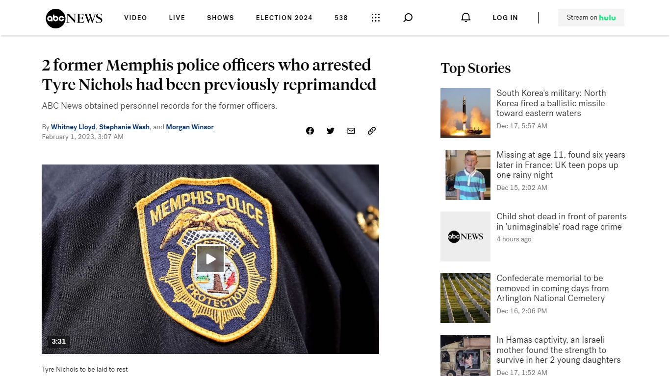 2 former Memphis police officers who arrested Tyre Nichols had been ...